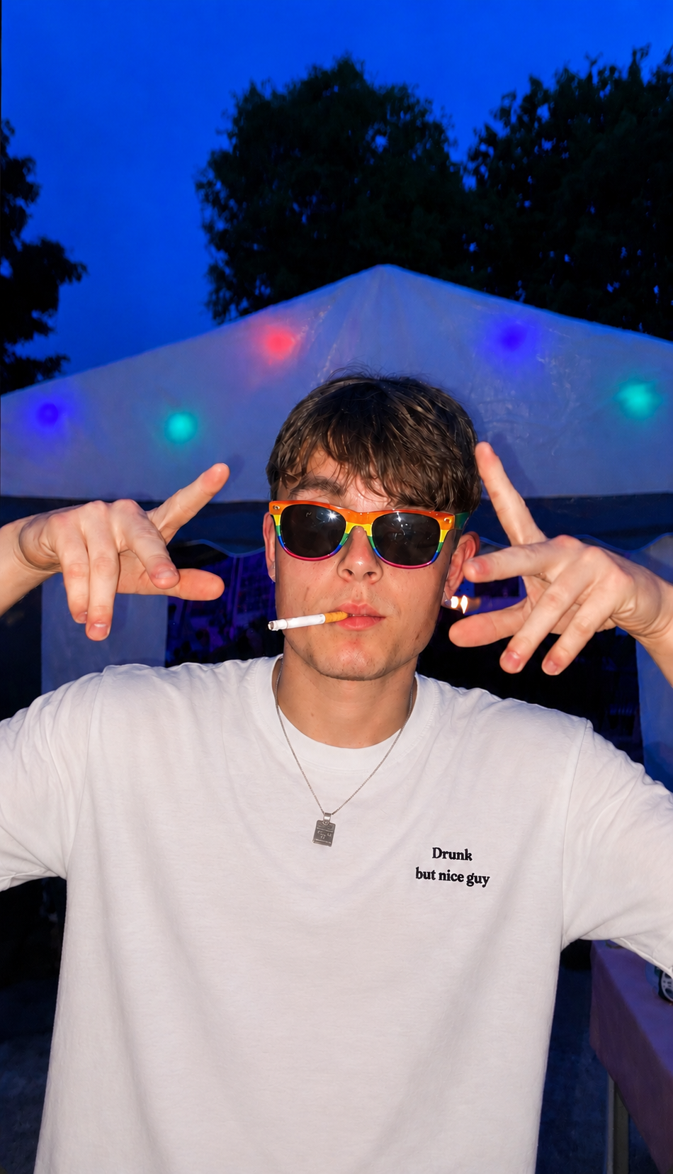 Drunk but nice guy